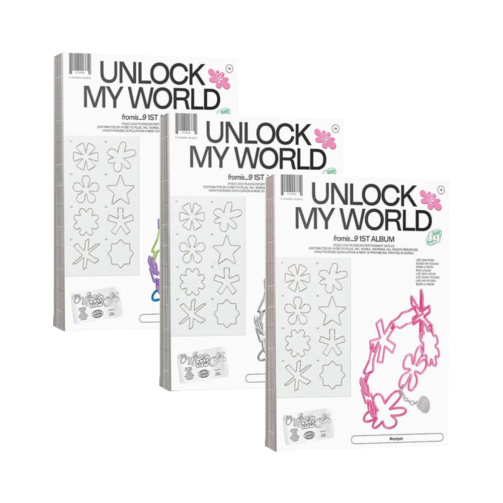 프로미스나인 (fromis_9) - Unlock My World (1st ALBUM) 3종 중 랜덤 1종